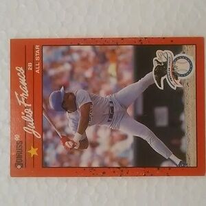 Julio Franco Baseball Card 1990